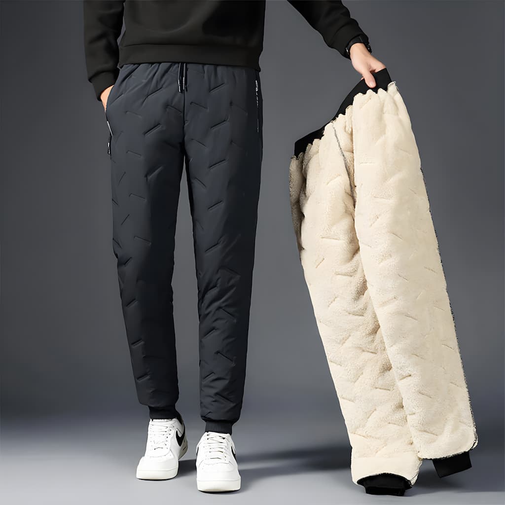 Pantalon Hiver Chaud Femme - Jogging Polaire Élégant avec Poches Réfléchissantes - LuxeStyle