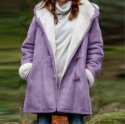 Manteau Femme Hiver Élégant avec Détails Texturés