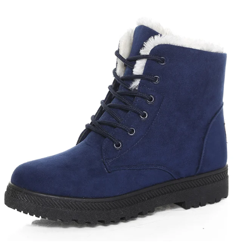 Bottes Hivernales Élégantes Fermeture Éclair Pour Femme