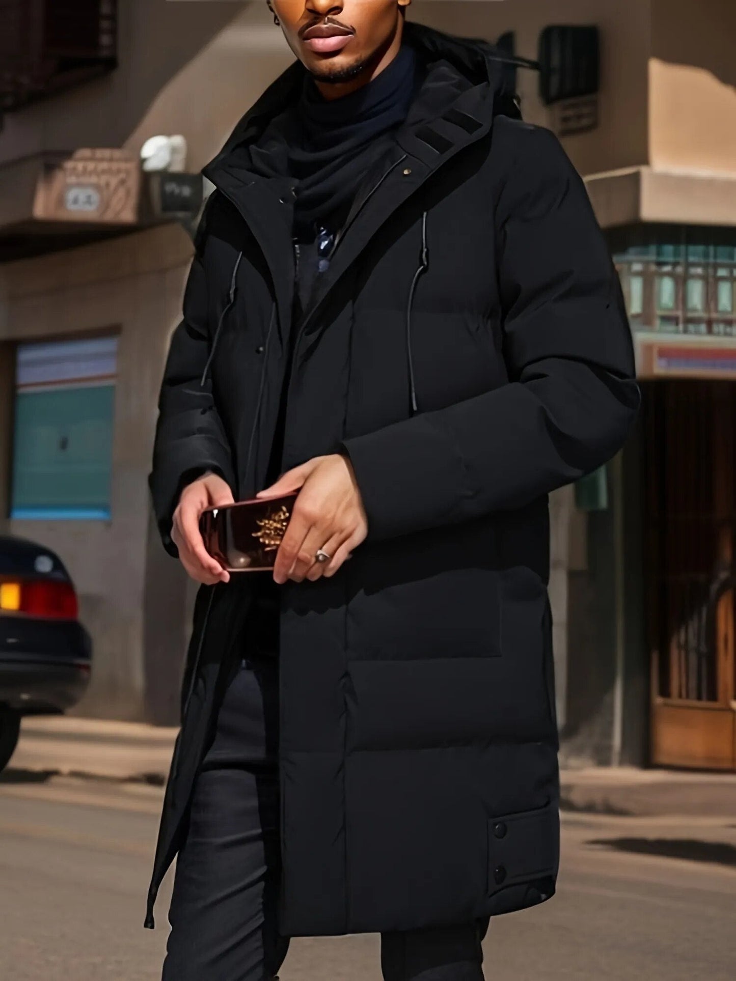Doudoune Longue D'hiver Pour Homme | Avec Capuche