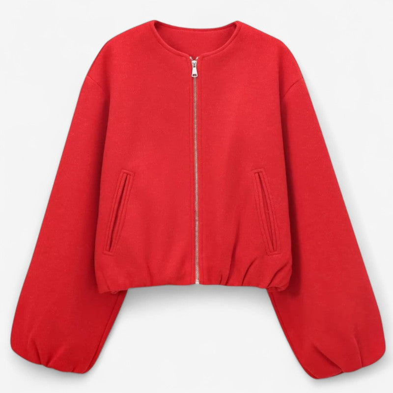 Veste Bomber Sport Chic avec Pochettes Cachettes