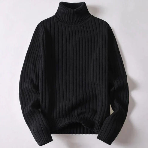 Pull Homme Col Roulé Élégant Hiver