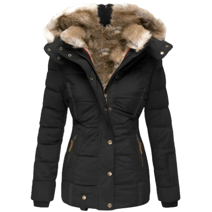 Warmella™ – Manteau Hiver Femme Douillet et Imperméable
