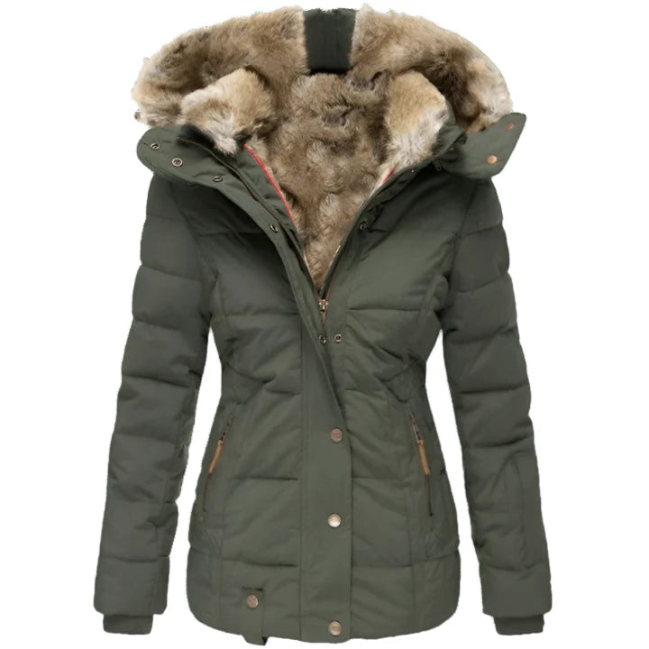 Warmella™ – Manteau Hiver Femme Douillet et Imperméable