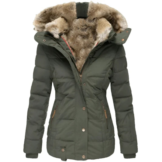 Warmella™ – Manteau Hiver Femme Douillet et Imperméable