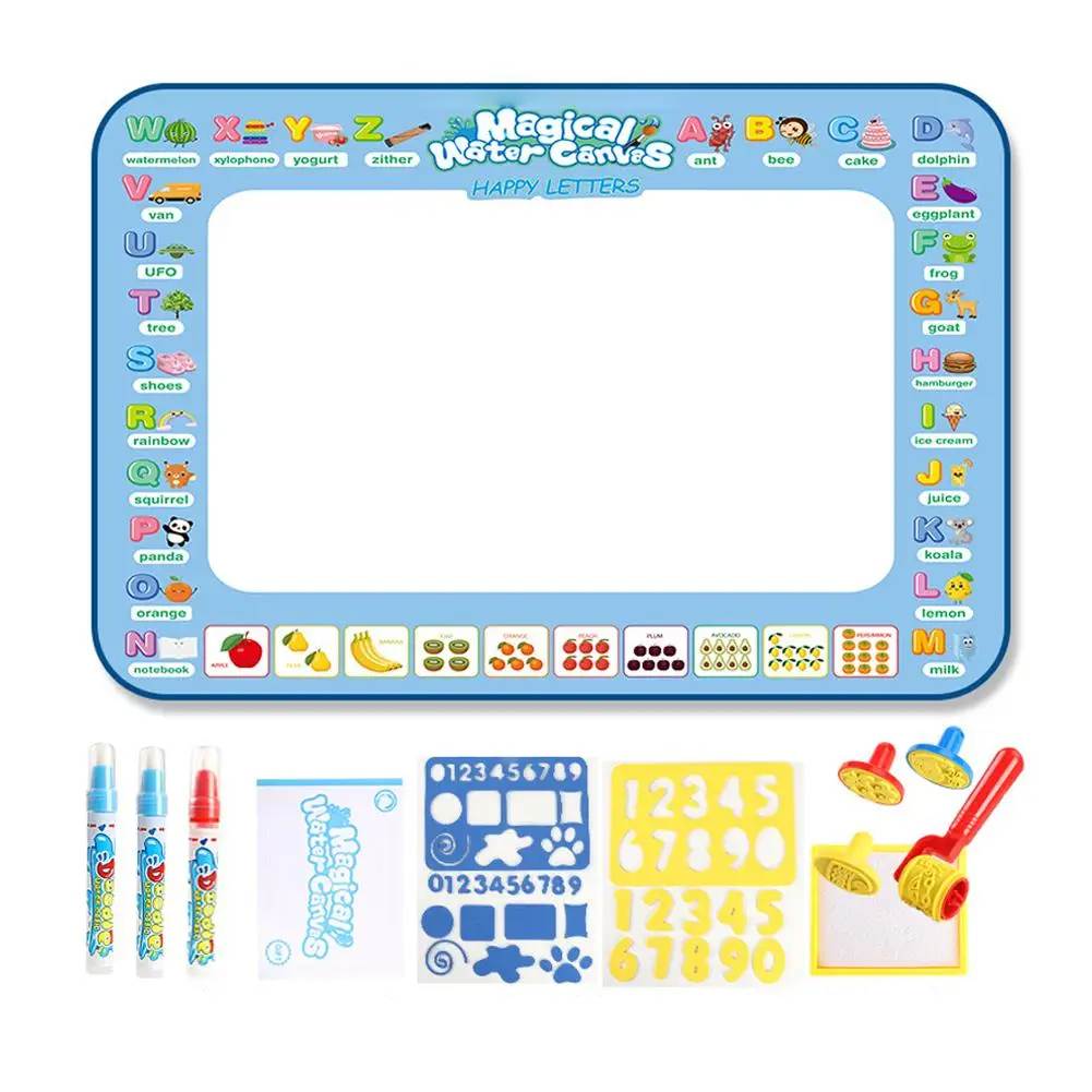 Tapis de Coloriage Enfant avec Animaux Sauvages et Outils de Création