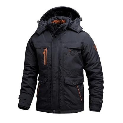 Parka Homme Hiver Étanche Beige