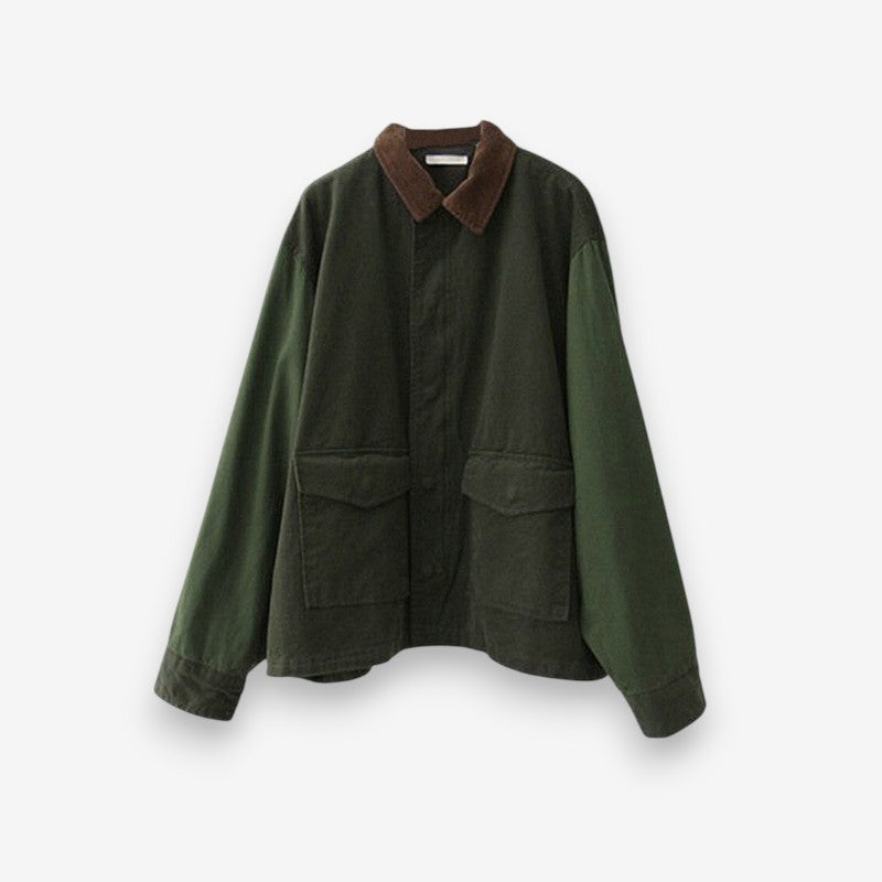 Veste élégante col rabattu manches longues poches côtés - LuxeStyle