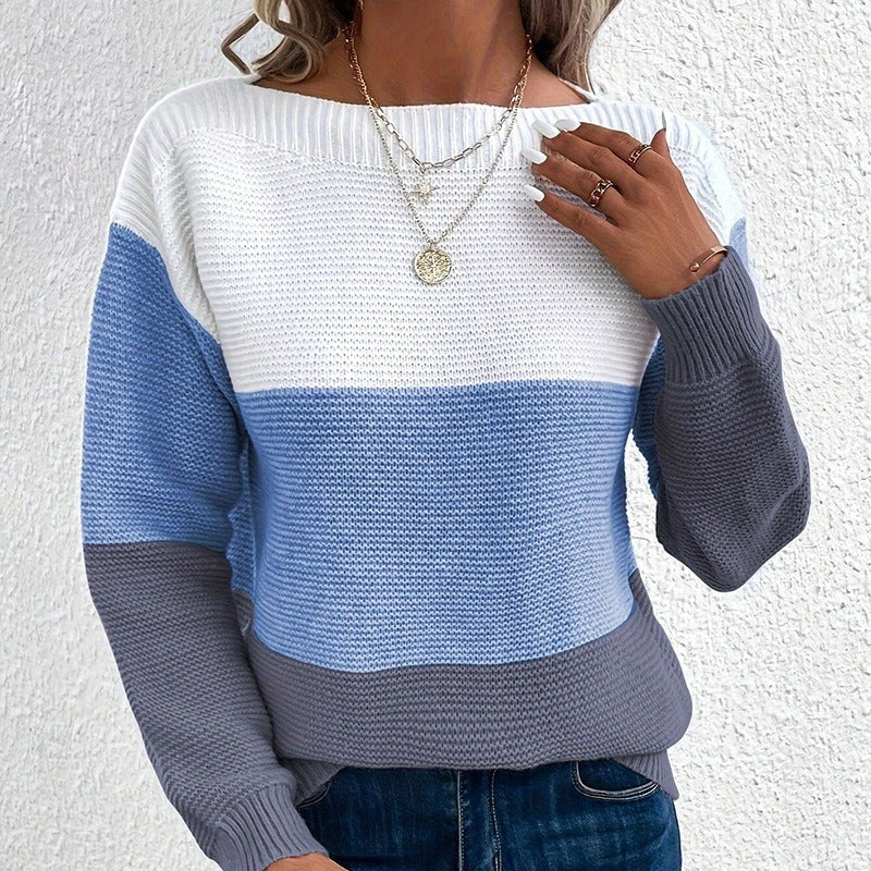Pull Femme Hiver Élégant - Maille Épaisse Chaud avec Manches Longues