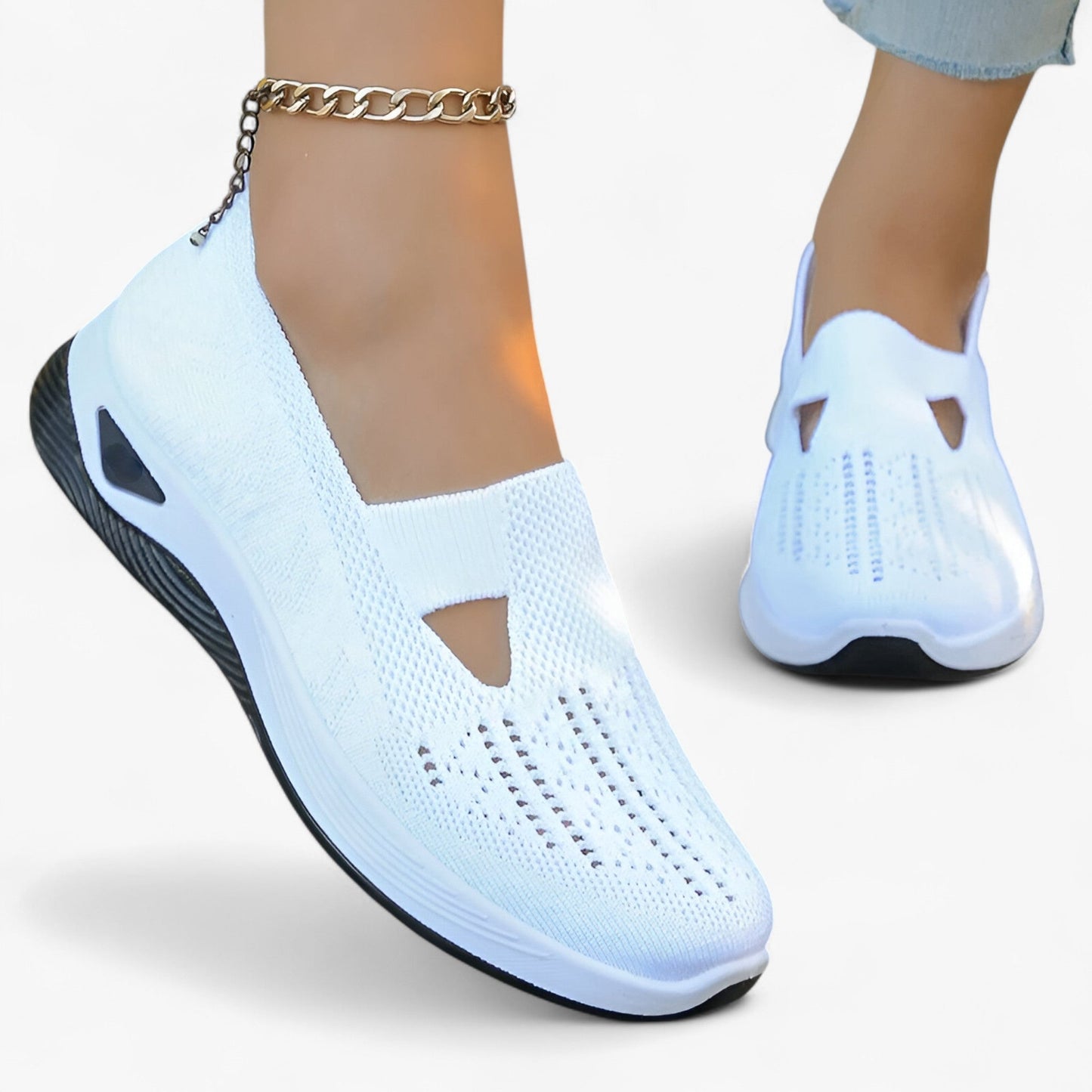 Chaussures féminines légères avec semelle souple et style élégant