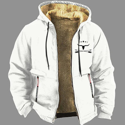 Sweat à capuche zippé homme hiver