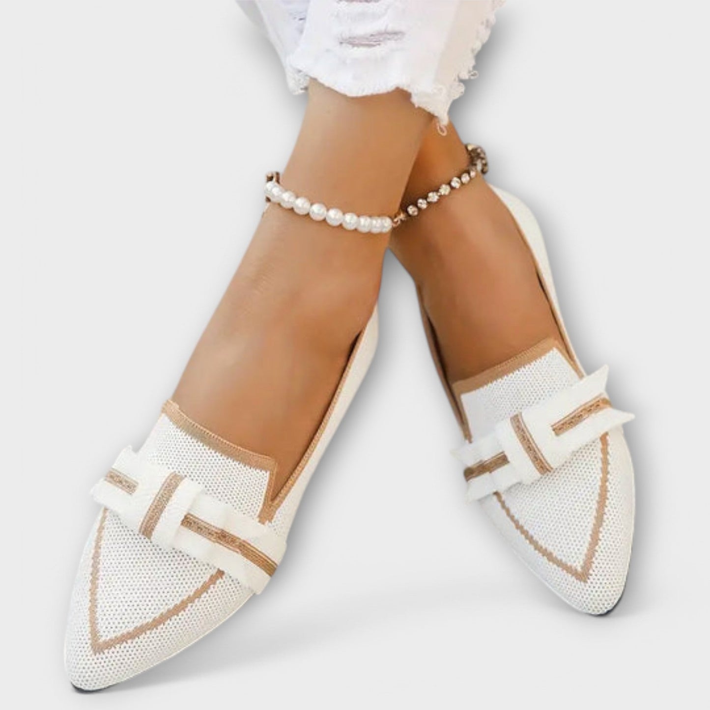 Chaussures Femmes Plates avec Décoration Élégante pour Tous les Jours