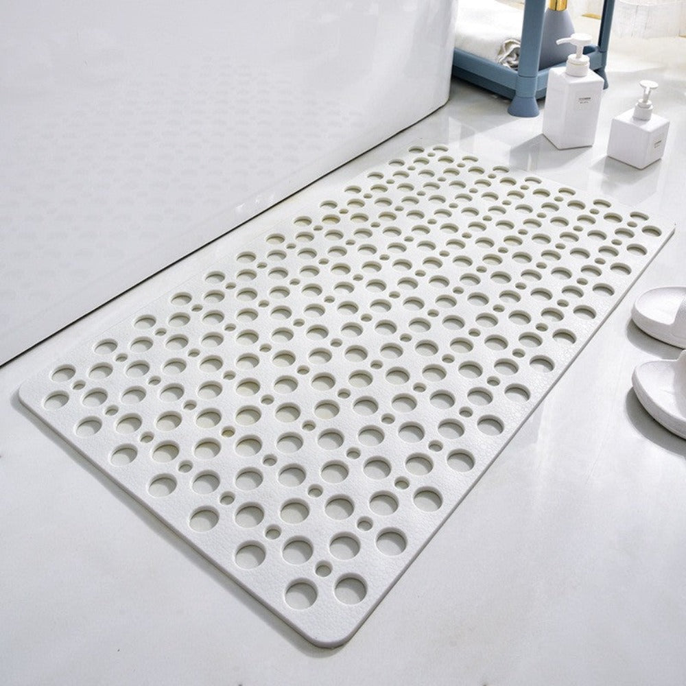 Tapis de bain sécurité gris perforé