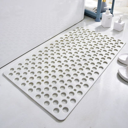 Tapis de bain sécurité gris perforé