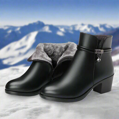 Winluxe - Bottines Élégantes Doublées pour un Hiver Chic et Confortable