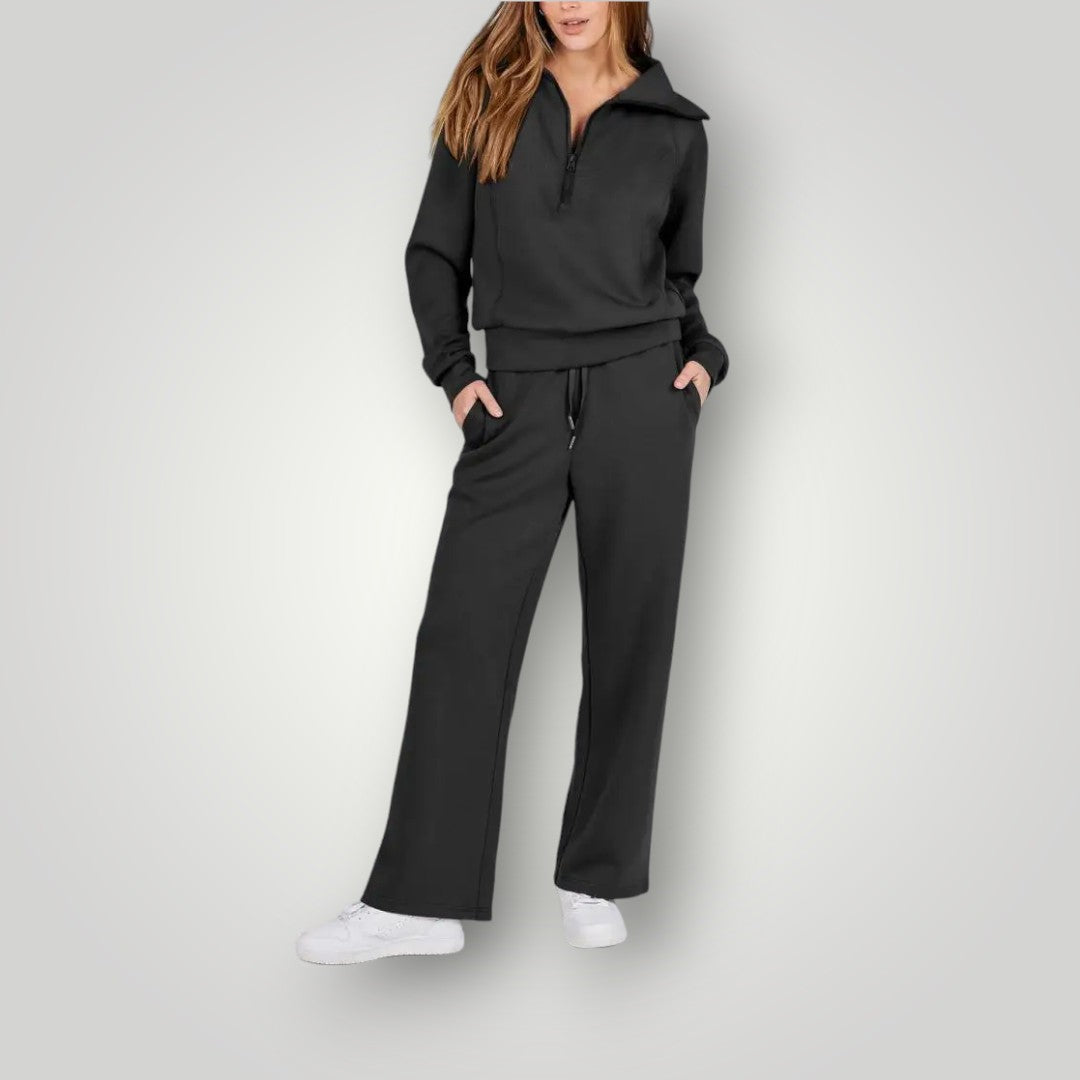 Tenue Décontractée 2 Pièces Femme - Ensemble Confortable Haut et Bas Respirant