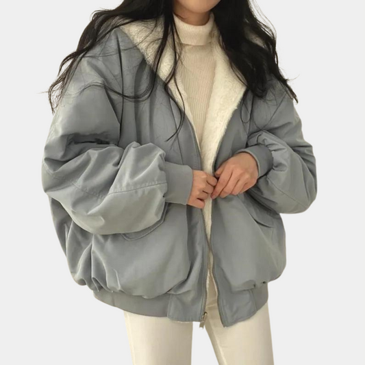 Veste Hiver Femme Élégante avec Capuche et Doublure Chaude - LuxeStyle