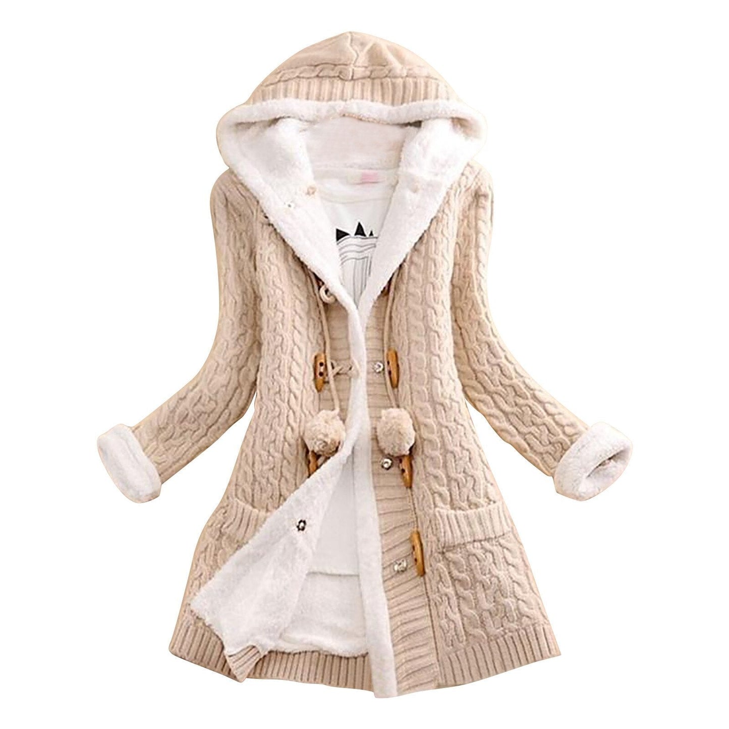 Manteau Femme Hiver Doublé avec Capuche Chaude - LuxeStyle