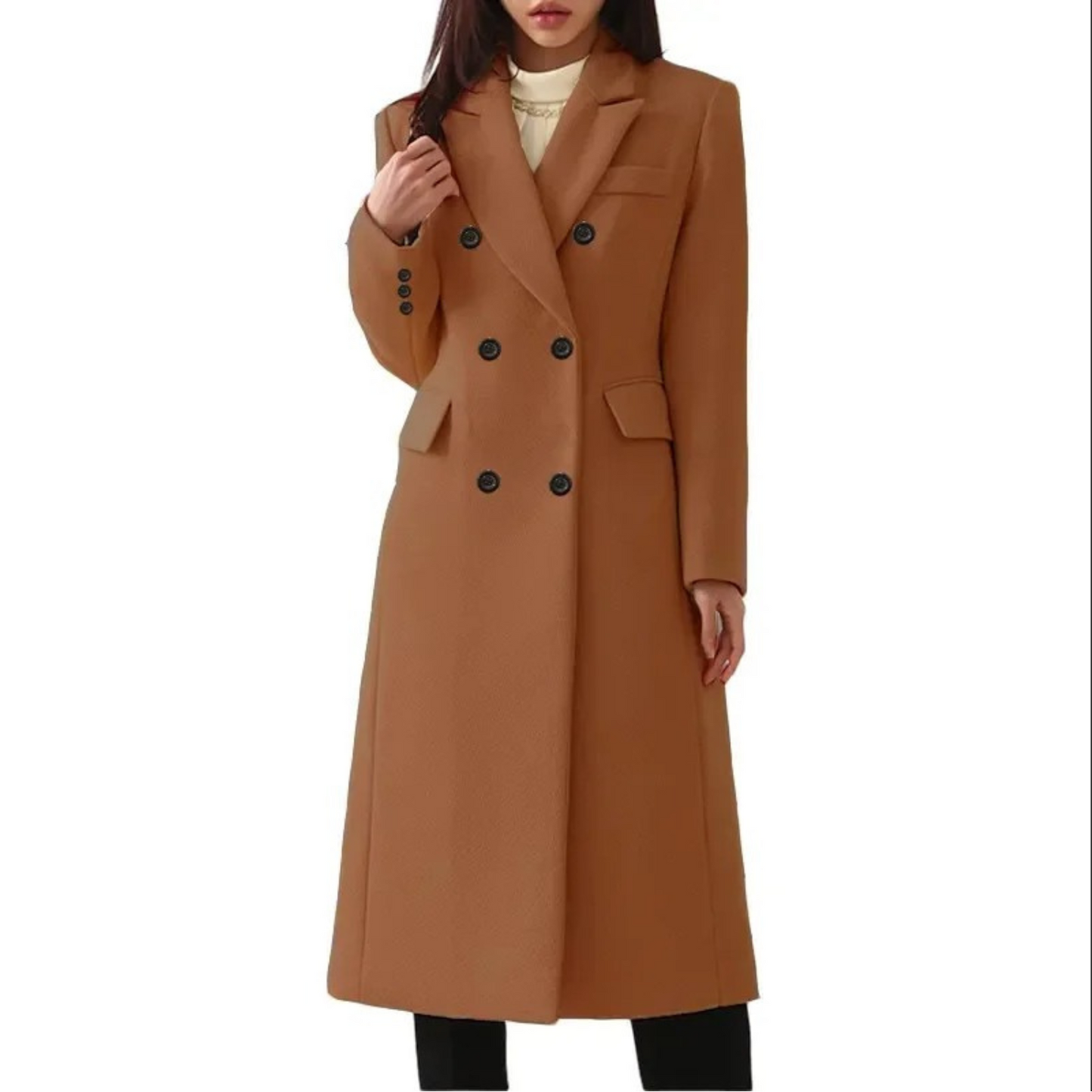 Manteau épais en laine pour femme | Doudoune hiver longue