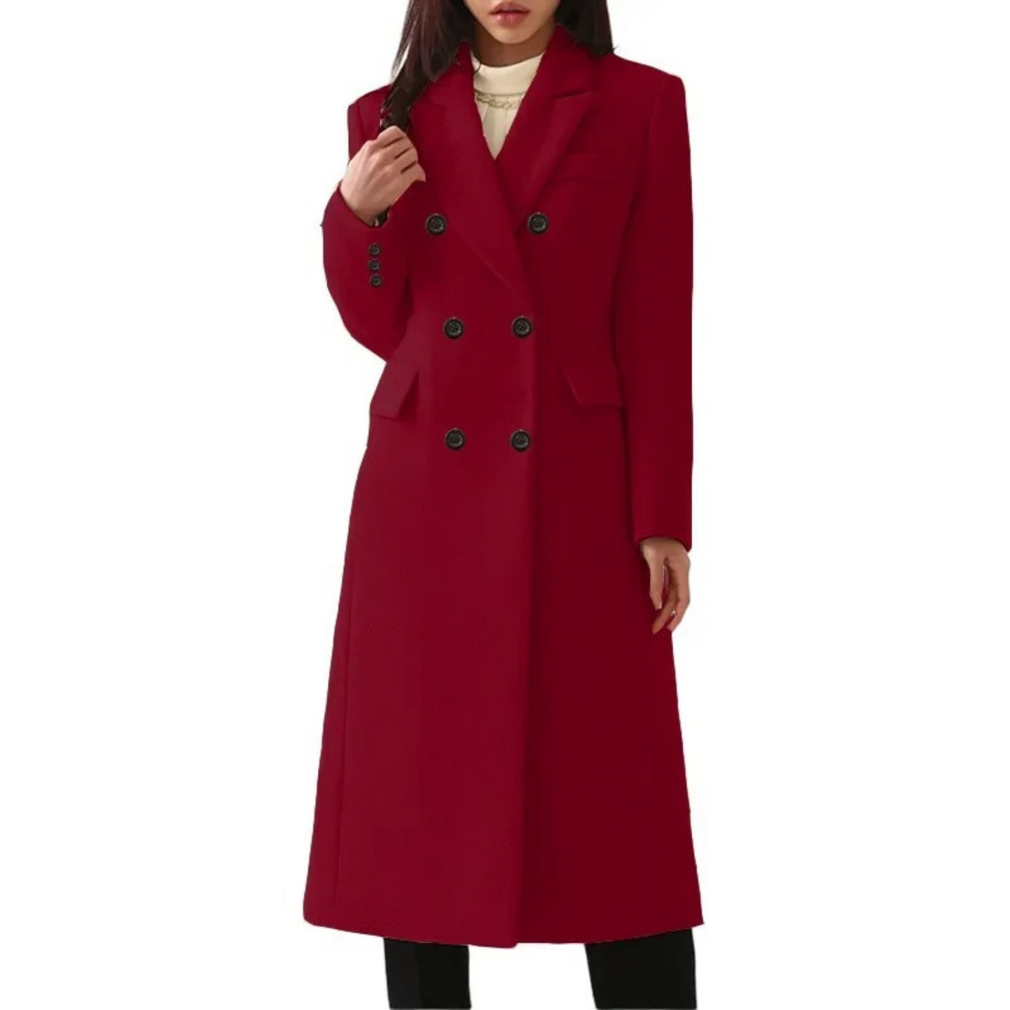 Manteau épais en laine pour femme | Doudoune hiver longue