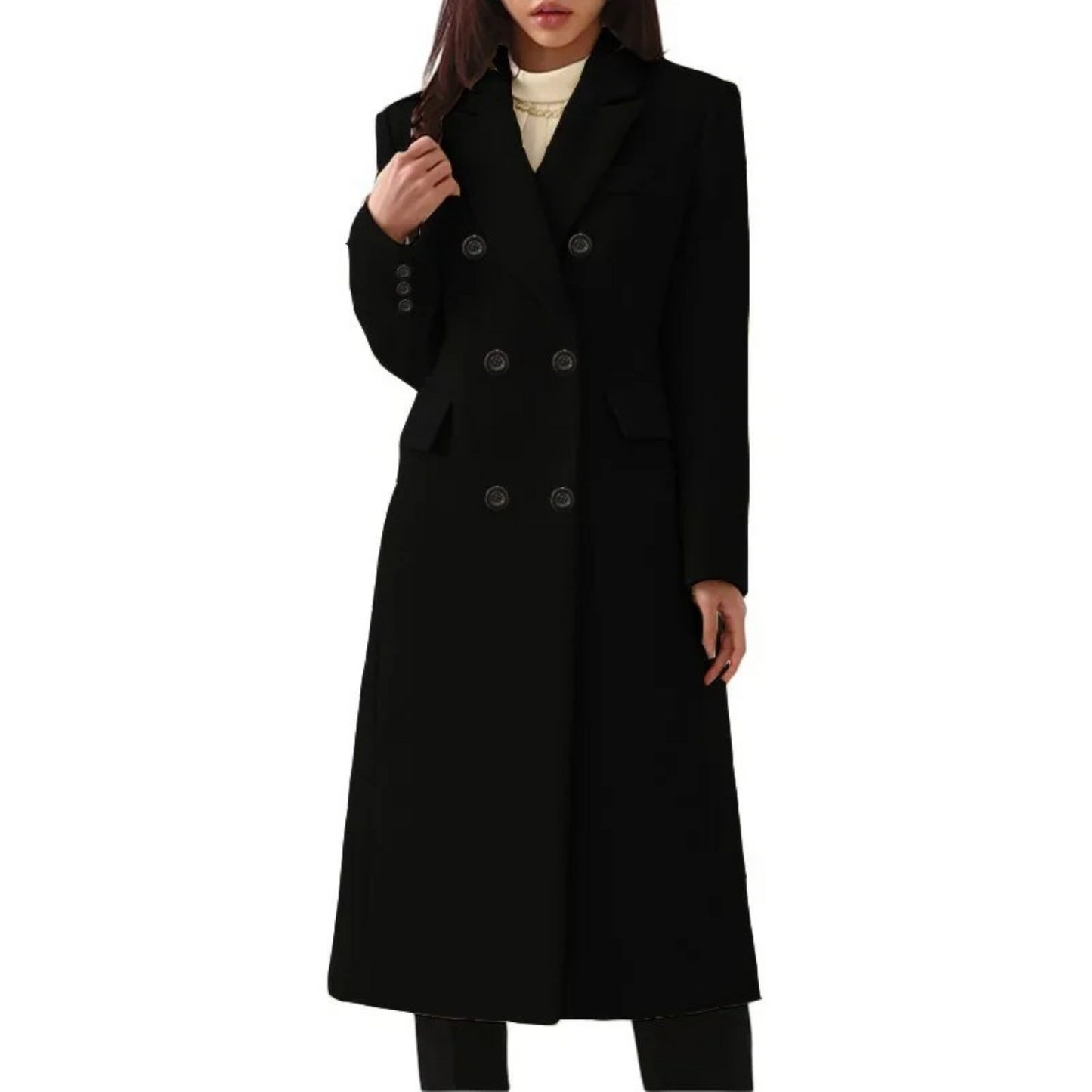 Manteau épais en laine pour femme | Doudoune hiver longue