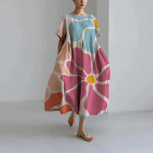 Robe Florale Chic Longue pour Femme - LuxeStyle