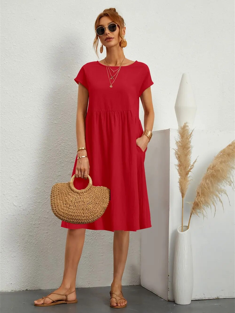 Robe Femme Chic Longue - Modèle Éternel avec Taille Avantageuse & Détails Raffinés - LuxeStyle
