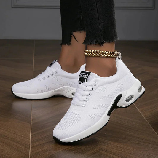 Baskets Féminines Blanches Confortables - LuxeStyle