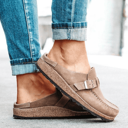 Sabots Femmes Confortables - Mules à Talons Plats pour Look Détendu