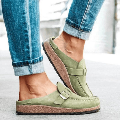 Sabots Femmes Confortables - Mules à Talons Plats pour Look Détendu