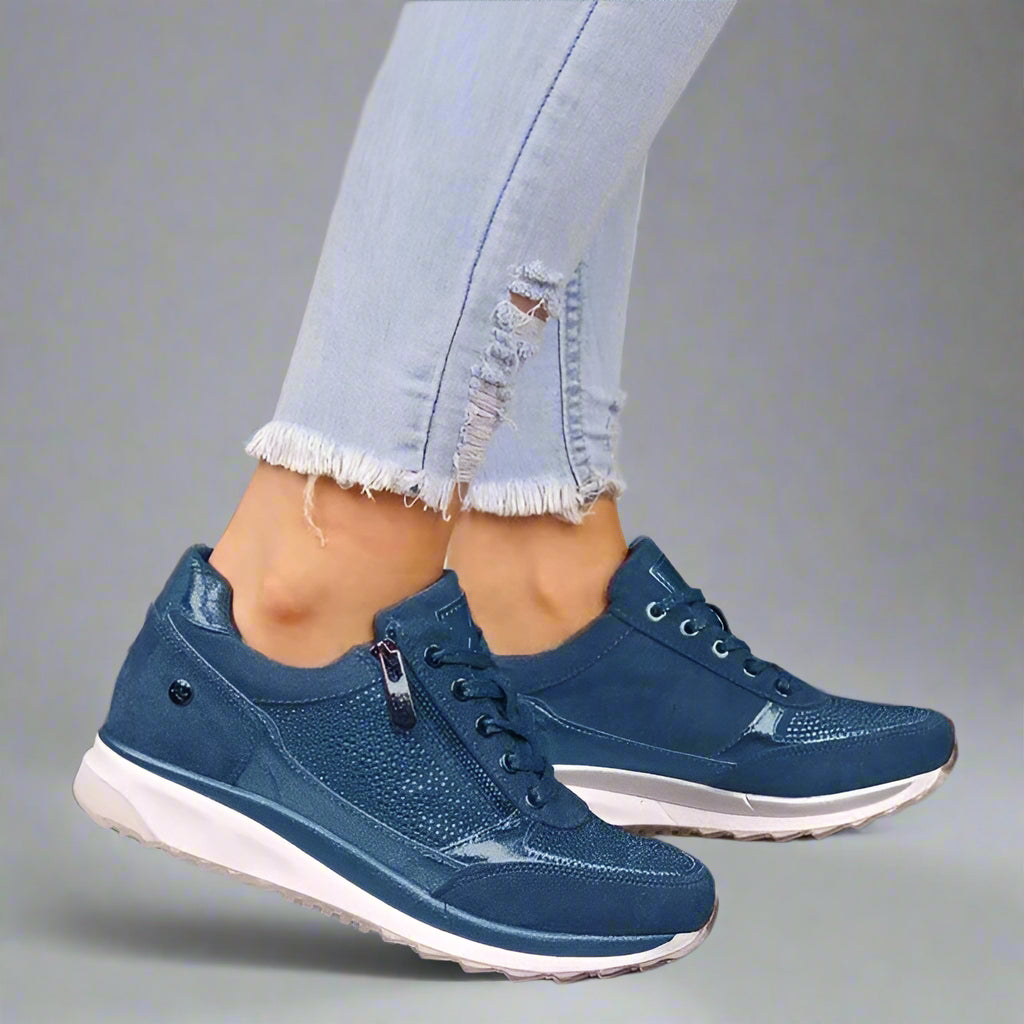 Baskets Femmes Bleues Dynamiques - LuxeStyle