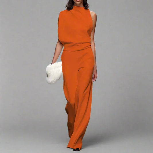 Robe Femme Chic Corail avec Sac Blanc - LuxeStyle