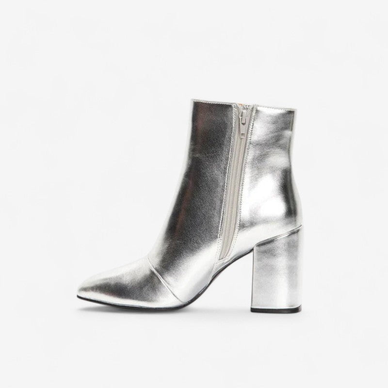 Theresa - Bottines élégantes à talon bloc et fermeture éclair - LuxeStyle