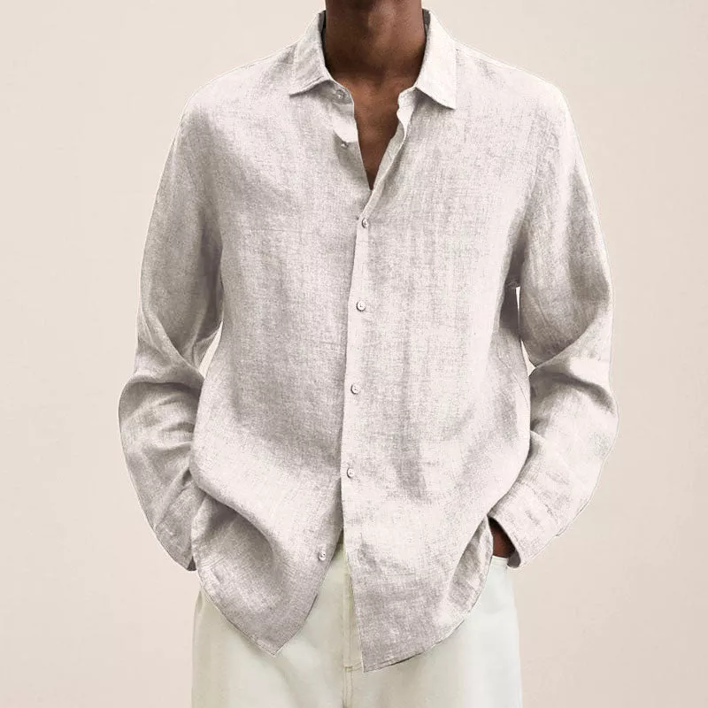 Chemise Homme Lin Fresque Manches Longues