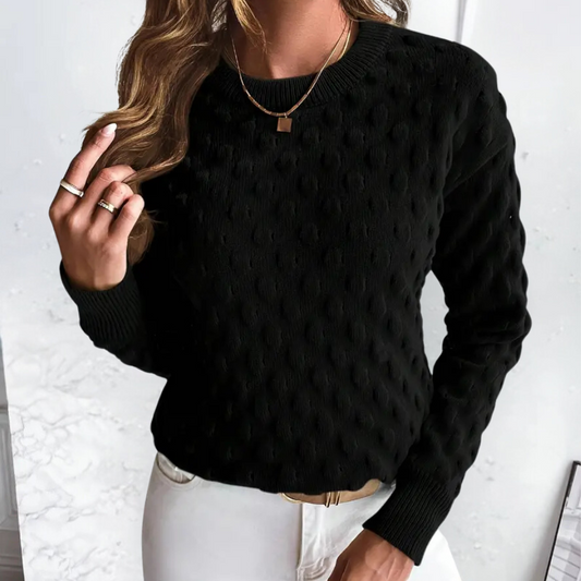 LETICIA - Pull Tricoté avec Texture Elégant pour Femmes