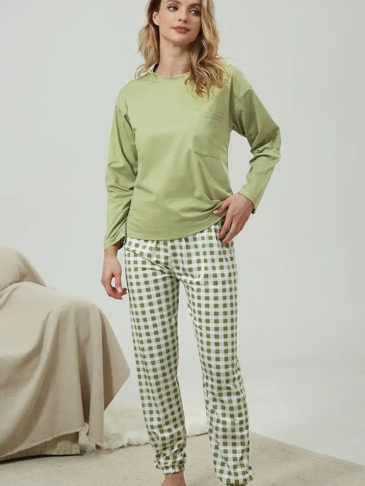 Pyjama Confort Femme Élégant pour Dormir - LuxeStyle