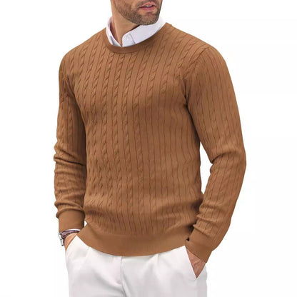 Pull à torsades Noir Homme Stylish