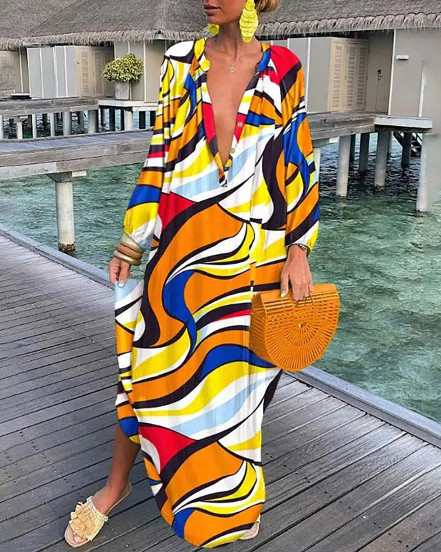Robe Longue Floral Élégante pour Femme