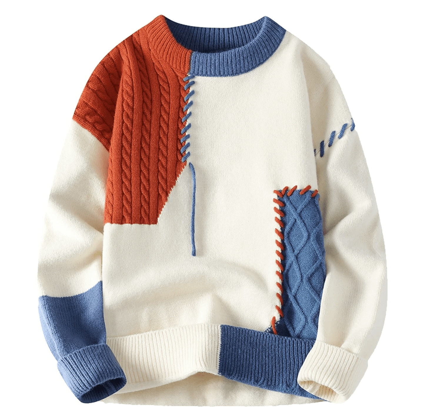 Pull à Motifs Hiver pour Homme Slim Fit