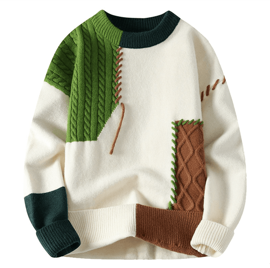 Pull à Motifs Hiver pour Homme Slim Fit - LuxeStyle