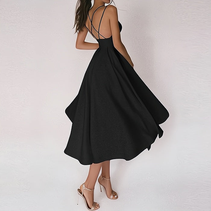 Charline™ – Robe de Soirée Longue Élégante Col en V