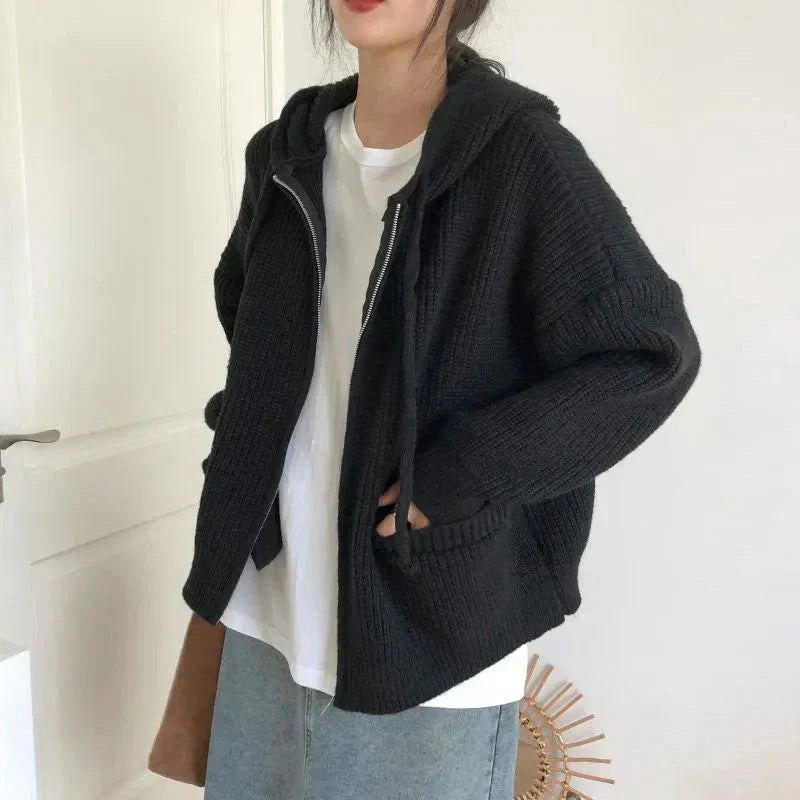 Gilet femme décontracté à fermeture éclair