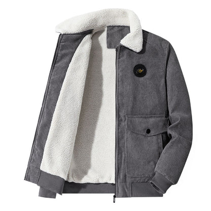 Veste en velours doux pour homme | Hiver chaud - LuxeStyle