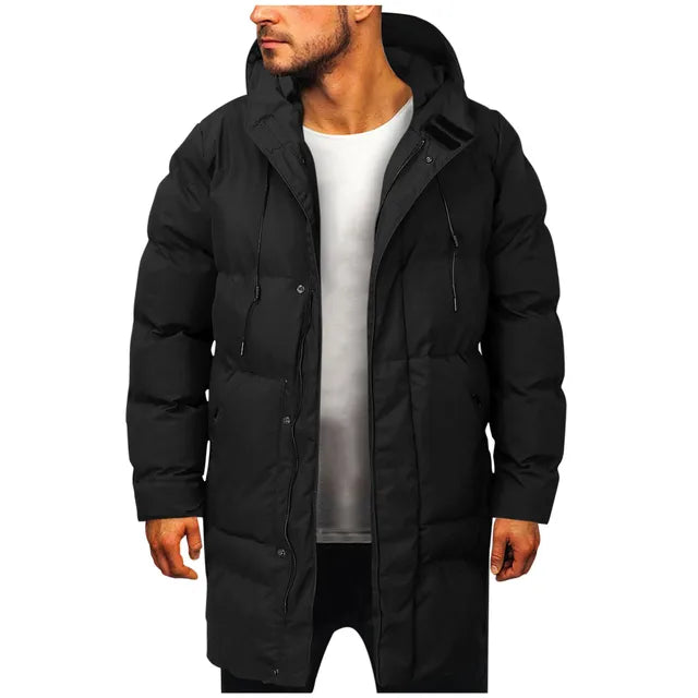 Parka Hiver Doublé Gris Homme