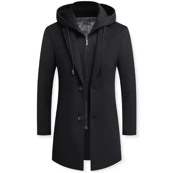 Manteau Hiver Homme avec Capuche - Vêtement Polyvalent Élégant