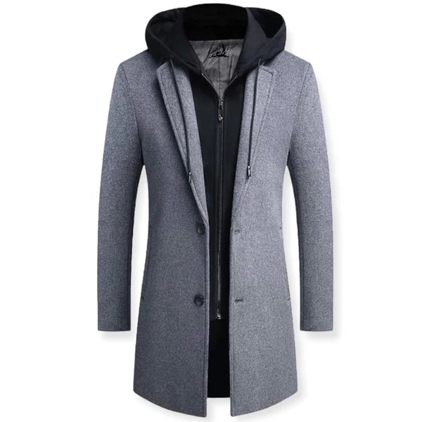 Manteau Hiver Homme avec Capuche - Vêtement Polyvalent Élégant