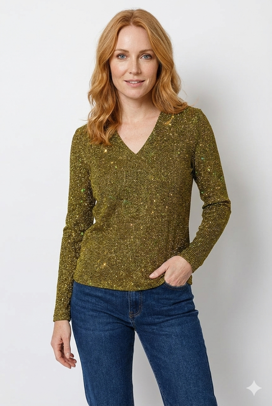 Blouse Femme Décolleté V – Blouse Florale Légère pour Été - LuxeStyle