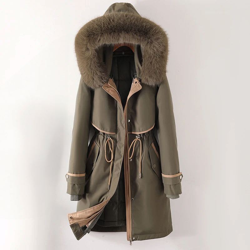 Veste Hivernale Féminine avec Capuchon pour Sports Extérieurs - LuxeStyle