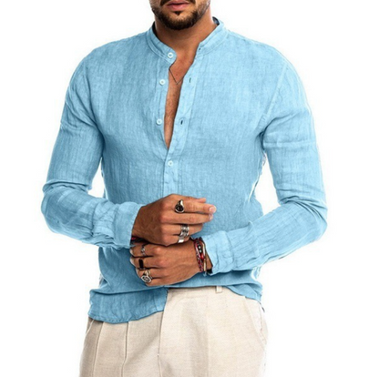 Amédée™ – Chemise Homme en Lin Élégante et Légère pour Été