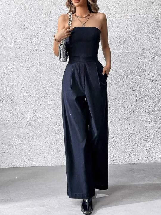 Combinaison femme décontractée sans bretelles - LuxeStyle